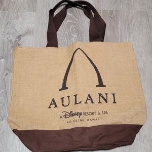 Aulani a Disney Resort and Spa Hawaii Logo Brown Tote Bag